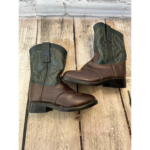 SMOKEY MOUNTAIN Boy’s Western Roper Boots / Size: 10.5 Toddler - Picture 11 of 11